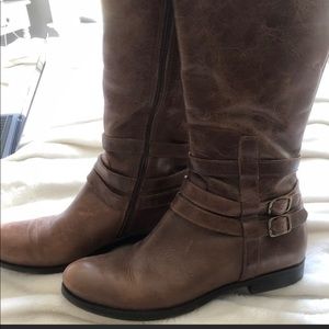 Brown Leather Riding Boots